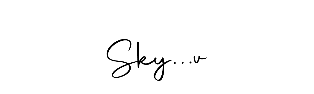 Once you've used our free online signature maker to create your best signature Autography-DOLnW style, it's time to enjoy all of the benefits that Sky...v✓ name signing documents. Sky...v✓ signature style 10 images and pictures png