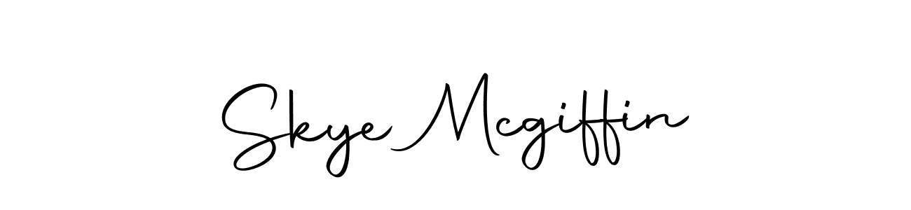 Autography-DOLnW is a professional signature style that is perfect for those who want to add a touch of class to their signature. It is also a great choice for those who want to make their signature more unique. Get Skye Mcgiffin name to fancy signature for free. Skye Mcgiffin signature style 10 images and pictures png