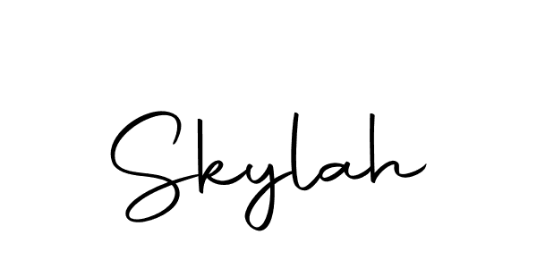 Make a beautiful signature design for name Skylah. With this signature (Autography-DOLnW) style, you can create a handwritten signature for free. Skylah signature style 10 images and pictures png