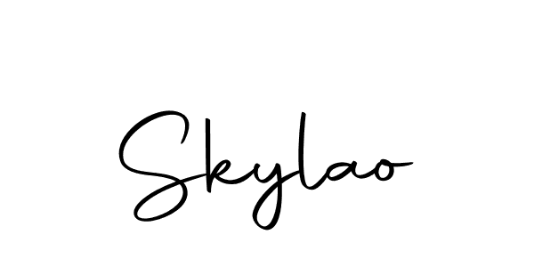 Design your own signature with our free online signature maker. With this signature software, you can create a handwritten (Autography-DOLnW) signature for name Skylao. Skylao signature style 10 images and pictures png