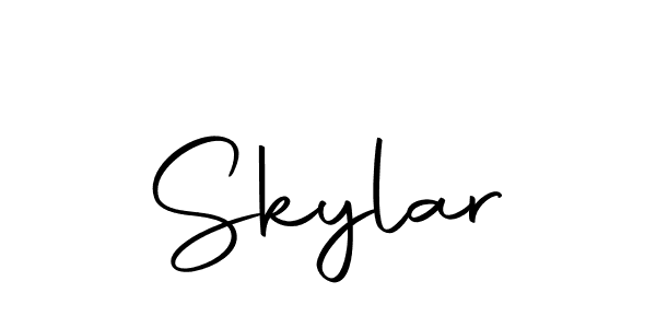 Use a signature maker to create a handwritten signature online. With this signature software, you can design (Autography-DOLnW) your own signature for name Skylar. Skylar signature style 10 images and pictures png