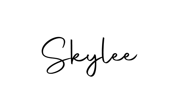 Use a signature maker to create a handwritten signature online. With this signature software, you can design (Autography-DOLnW) your own signature for name Skylee. Skylee signature style 10 images and pictures png