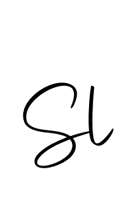 How to make Sl signature? Autography-DOLnW is a professional autograph style. Create handwritten signature for Sl name. Sl signature style 10 images and pictures png