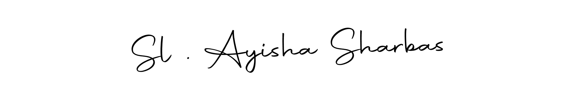 Once you've used our free online signature maker to create your best signature Autography-DOLnW style, it's time to enjoy all of the benefits that Sl . Ayisha Sharbas name signing documents. Sl . Ayisha Sharbas signature style 10 images and pictures png