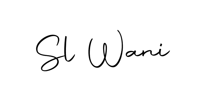 Make a short Sl Wani signature style. Manage your documents anywhere anytime using Autography-DOLnW. Create and add eSignatures, submit forms, share and send files easily. Sl Wani signature style 10 images and pictures png