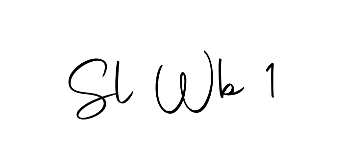 Make a beautiful signature design for name Sl Wb 1. With this signature (Autography-DOLnW) style, you can create a handwritten signature for free. Sl Wb 1 signature style 10 images and pictures png