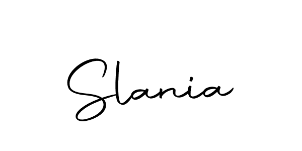 How to make Slania signature? Autography-DOLnW is a professional autograph style. Create handwritten signature for Slania name. Slania signature style 10 images and pictures png