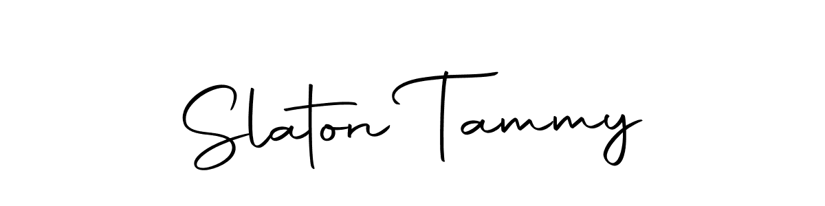 The best way (Autography-DOLnW) to make a short signature is to pick only two or three words in your name. The name Slaton Tammy include a total of six letters. For converting this name. Slaton Tammy signature style 10 images and pictures png