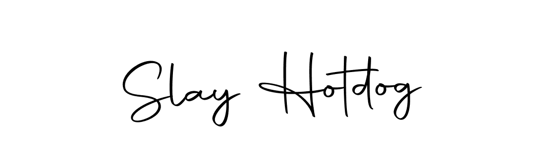 Similarly Autography-DOLnW is the best handwritten signature design. Signature creator online .You can use it as an online autograph creator for name Slay Hotdog. Slay Hotdog signature style 10 images and pictures png