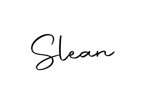 Use a signature maker to create a handwritten signature online. With this signature software, you can design (Autography-DOLnW) your own signature for name Slean. Slean signature style 10 images and pictures png