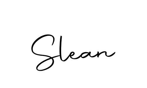 Make a beautiful signature design for name Slean. With this signature (Autography-DOLnW) style, you can create a handwritten signature for free. Slean signature style 10 images and pictures png