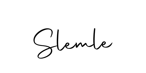 Make a beautiful signature design for name Slemle. With this signature (Autography-DOLnW) style, you can create a handwritten signature for free. Slemle signature style 10 images and pictures png