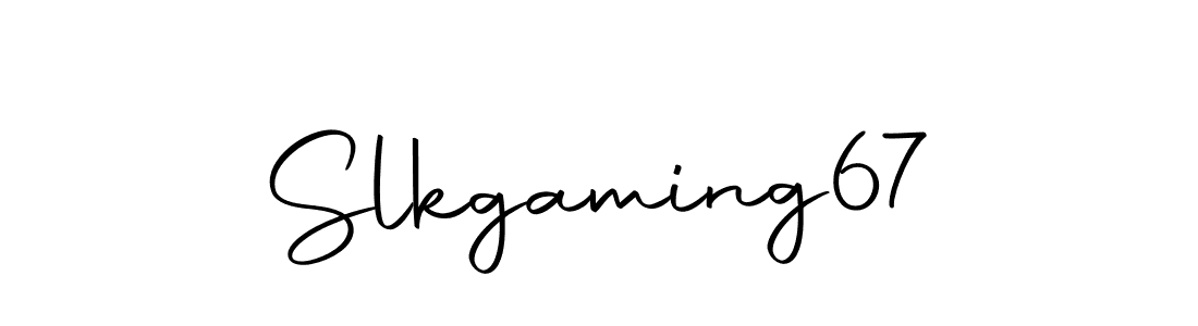 Create a beautiful signature design for name Slkgaming67. With this signature (Autography-DOLnW) fonts, you can make a handwritten signature for free. Slkgaming67 signature style 10 images and pictures png