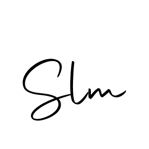 You should practise on your own different ways (Autography-DOLnW) to write your name (Slm) in signature. don't let someone else do it for you. Slm signature style 10 images and pictures png