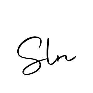 How to make Sln signature? Autography-DOLnW is a professional autograph style. Create handwritten signature for Sln name. Sln signature style 10 images and pictures png