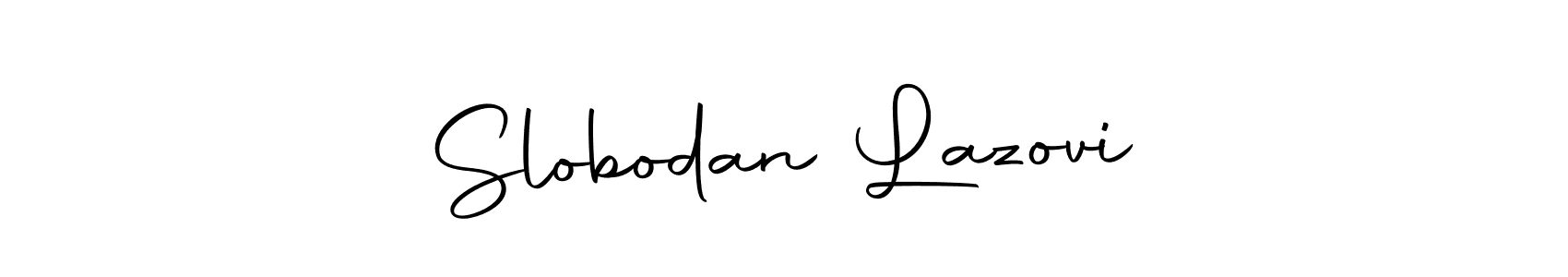 Make a short Slobodan Lazović signature style. Manage your documents anywhere anytime using Autography-DOLnW. Create and add eSignatures, submit forms, share and send files easily. Slobodan Lazović signature style 10 images and pictures png