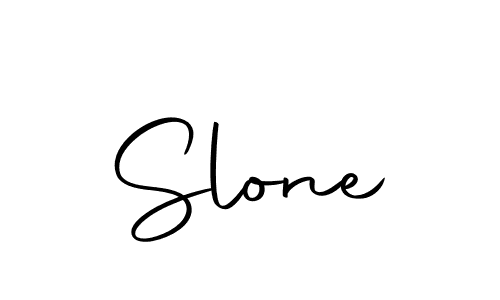 Make a beautiful signature design for name Slone. With this signature (Autography-DOLnW) style, you can create a handwritten signature for free. Slone signature style 10 images and pictures png