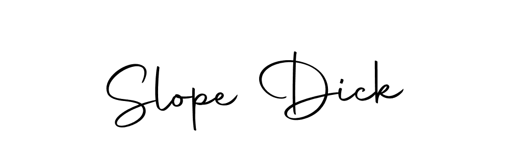 Create a beautiful signature design for name Slope Dick. With this signature (Autography-DOLnW) fonts, you can make a handwritten signature for free. Slope Dick signature style 10 images and pictures png