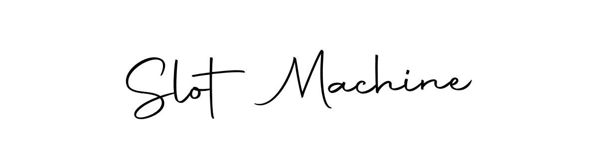 Make a beautiful signature design for name Slot Machine. With this signature (Autography-DOLnW) style, you can create a handwritten signature for free. Slot Machine signature style 10 images and pictures png