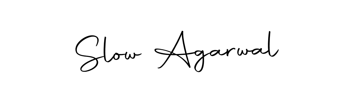Make a beautiful signature design for name Slow Agarwal. Use this online signature maker to create a handwritten signature for free. Slow Agarwal signature style 10 images and pictures png