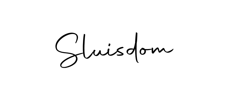 if you are searching for the best signature style for your name Sluisdom. so please give up your signature search. here we have designed multiple signature styles  using Autography-DOLnW. Sluisdom signature style 10 images and pictures png