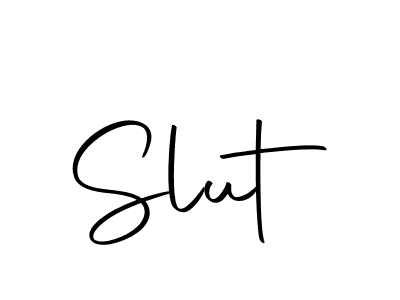 Make a beautiful signature design for name Slut. With this signature (Autography-DOLnW) style, you can create a handwritten signature for free. Slut signature style 10 images and pictures png