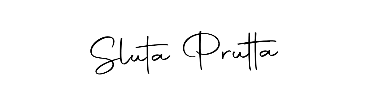 This is the best signature style for the Sluta Prutta name. Also you like these signature font (Autography-DOLnW). Mix name signature. Sluta Prutta signature style 10 images and pictures png