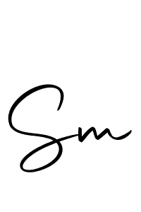 Create a beautiful signature design for name Sm. With this signature (Autography-DOLnW) fonts, you can make a handwritten signature for free. Sm signature style 10 images and pictures png