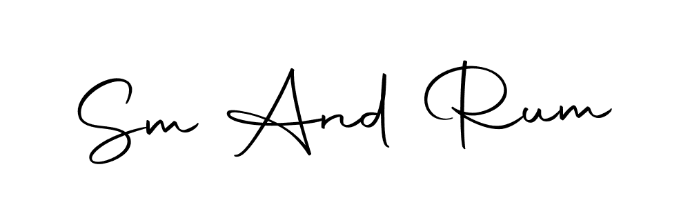 Use a signature maker to create a handwritten signature online. With this signature software, you can design (Autography-DOLnW) your own signature for name Sm And Rum. Sm And Rum signature style 10 images and pictures png