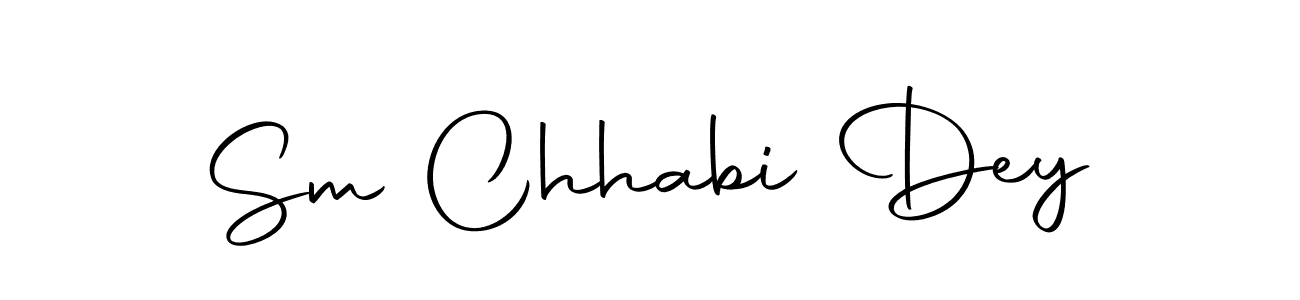 The best way (Autography-DOLnW) to make a short signature is to pick only two or three words in your name. The name Sm Chhabi Dey include a total of six letters. For converting this name. Sm Chhabi Dey signature style 10 images and pictures png