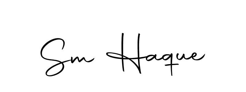 You should practise on your own different ways (Autography-DOLnW) to write your name (Sm Haque) in signature. don't let someone else do it for you. Sm Haque signature style 10 images and pictures png