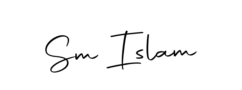 How to make Sm Islam name signature. Use Autography-DOLnW style for creating short signs online. This is the latest handwritten sign. Sm Islam signature style 10 images and pictures png