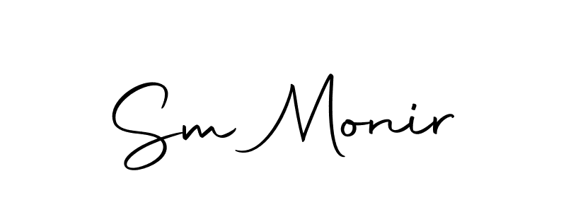 Also we have Sm Monir name is the best signature style. Create professional handwritten signature collection using Autography-DOLnW autograph style. Sm Monir signature style 10 images and pictures png