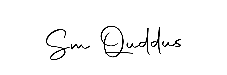 Design your own signature with our free online signature maker. With this signature software, you can create a handwritten (Autography-DOLnW) signature for name Sm Quddus. Sm Quddus signature style 10 images and pictures png