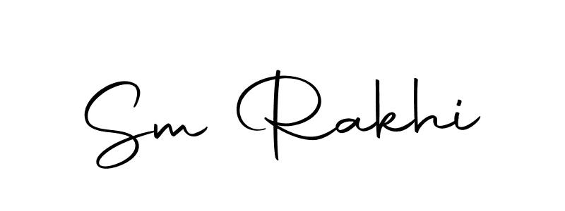 Use a signature maker to create a handwritten signature online. With this signature software, you can design (Autography-DOLnW) your own signature for name Sm Rakhi. Sm Rakhi signature style 10 images and pictures png