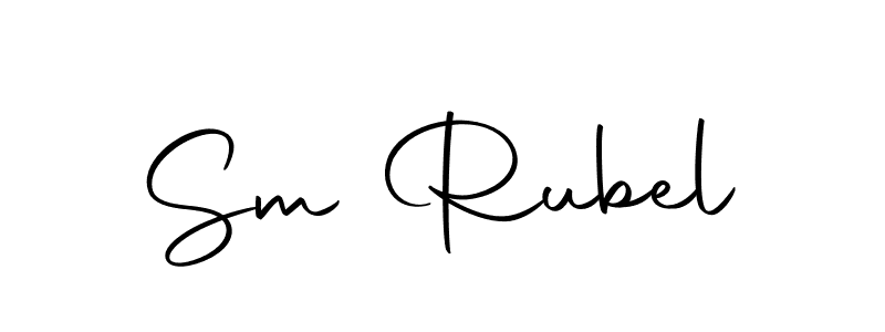 You should practise on your own different ways (Autography-DOLnW) to write your name (Sm Rubel) in signature. don't let someone else do it for you. Sm Rubel signature style 10 images and pictures png