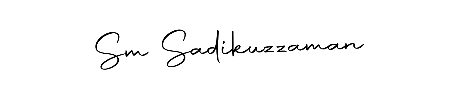 Create a beautiful signature design for name Sm Sadikuzzaman. With this signature (Autography-DOLnW) fonts, you can make a handwritten signature for free. Sm Sadikuzzaman signature style 10 images and pictures png