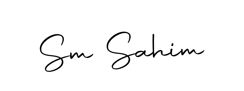 Use a signature maker to create a handwritten signature online. With this signature software, you can design (Autography-DOLnW) your own signature for name Sm Sahim. Sm Sahim signature style 10 images and pictures png