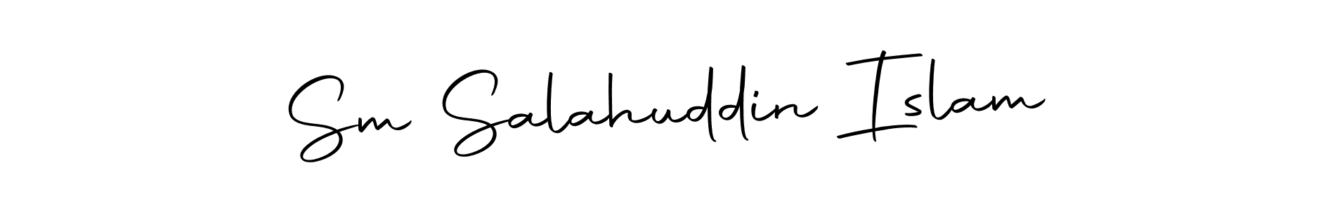 Use a signature maker to create a handwritten signature online. With this signature software, you can design (Autography-DOLnW) your own signature for name Sm Salahuddin Islam. Sm Salahuddin Islam signature style 10 images and pictures png