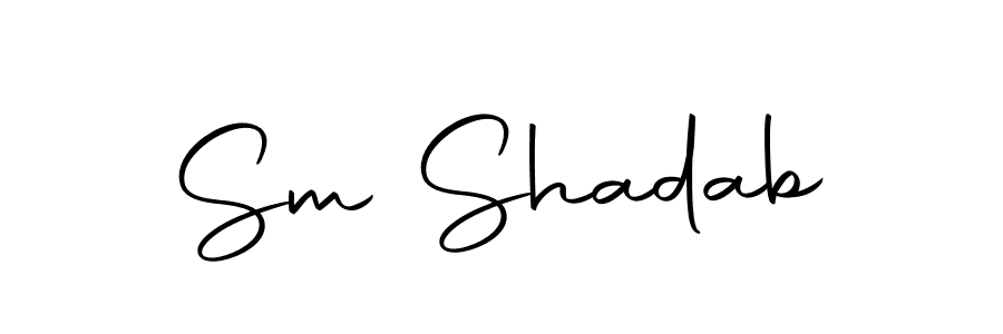 Make a beautiful signature design for name Sm Shadab. With this signature (Autography-DOLnW) style, you can create a handwritten signature for free. Sm Shadab signature style 10 images and pictures png
