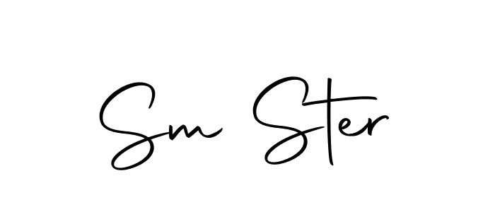 Similarly Autography-DOLnW is the best handwritten signature design. Signature creator online .You can use it as an online autograph creator for name Sm Ster. Sm Ster signature style 10 images and pictures png