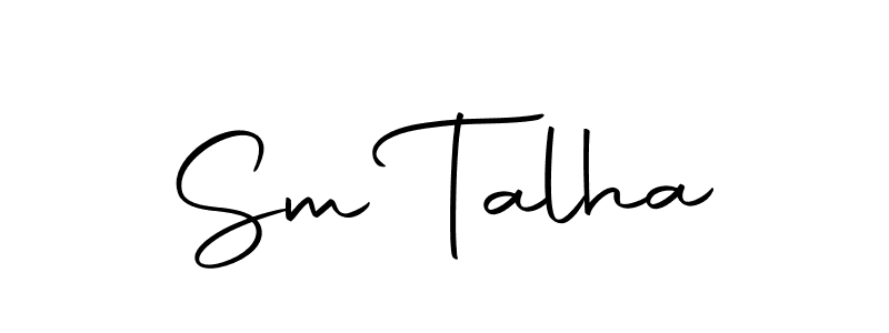 Use a signature maker to create a handwritten signature online. With this signature software, you can design (Autography-DOLnW) your own signature for name Sm Talha. Sm Talha signature style 10 images and pictures png