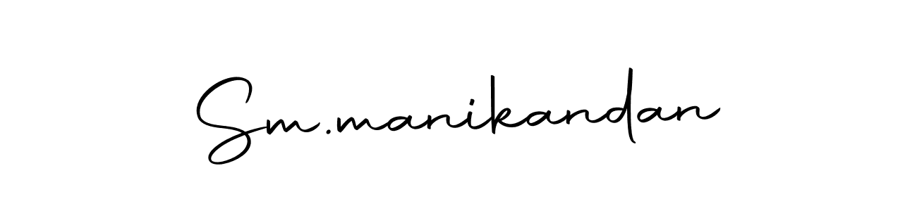 How to make Sm.manikandan name signature. Use Autography-DOLnW style for creating short signs online. This is the latest handwritten sign. Sm.manikandan signature style 10 images and pictures png