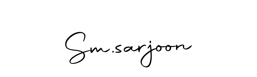 Make a beautiful signature design for name Sm.sarjoon. With this signature (Autography-DOLnW) style, you can create a handwritten signature for free. Sm.sarjoon signature style 10 images and pictures png