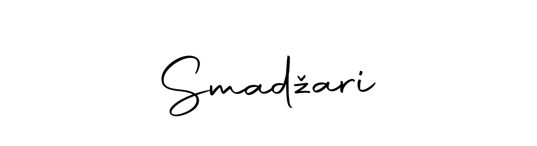Make a beautiful signature design for name Smadžarić. With this signature (Autography-DOLnW) style, you can create a handwritten signature for free. Smadžarić signature style 10 images and pictures png
