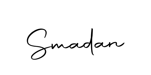 Make a beautiful signature design for name Smadan. Use this online signature maker to create a handwritten signature for free. Smadan signature style 10 images and pictures png