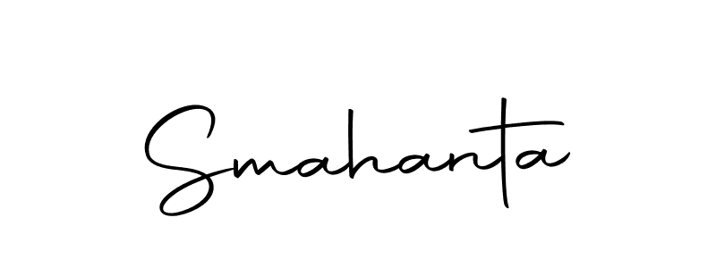 You can use this online signature creator to create a handwritten signature for the name Smahanta. This is the best online autograph maker. Smahanta signature style 10 images and pictures png