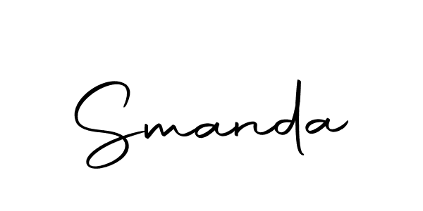 if you are searching for the best signature style for your name Smanda. so please give up your signature search. here we have designed multiple signature styles  using Autography-DOLnW. Smanda signature style 10 images and pictures png