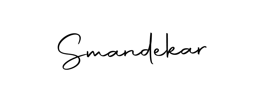 How to make Smandekar signature? Autography-DOLnW is a professional autograph style. Create handwritten signature for Smandekar name. Smandekar signature style 10 images and pictures png