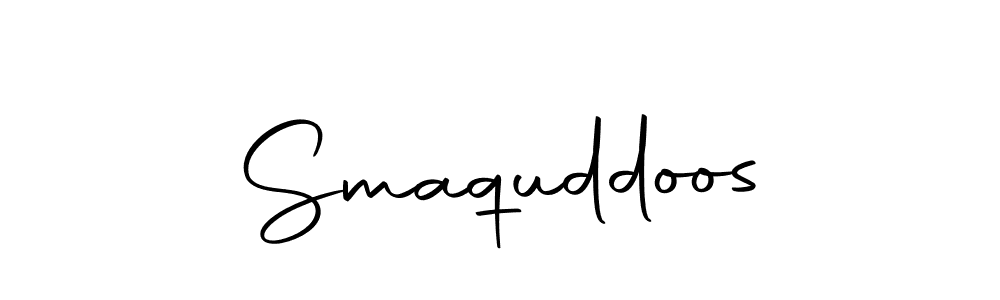 It looks lik you need a new signature style for name Smaquddoos. Design unique handwritten (Autography-DOLnW) signature with our free signature maker in just a few clicks. Smaquddoos signature style 10 images and pictures png